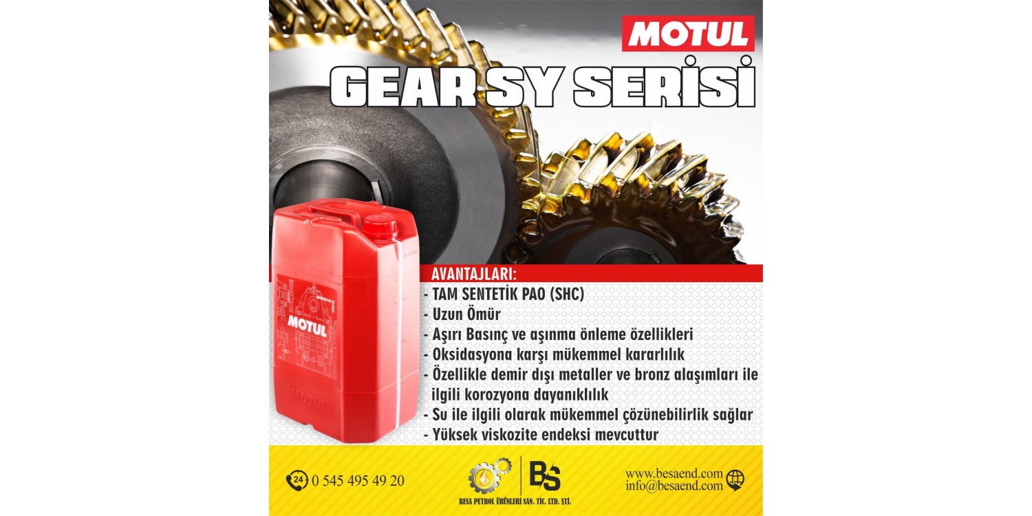 MOTUL GEAR SY 460 SENTETİK DİŞLİ YAĞI (20 LT)